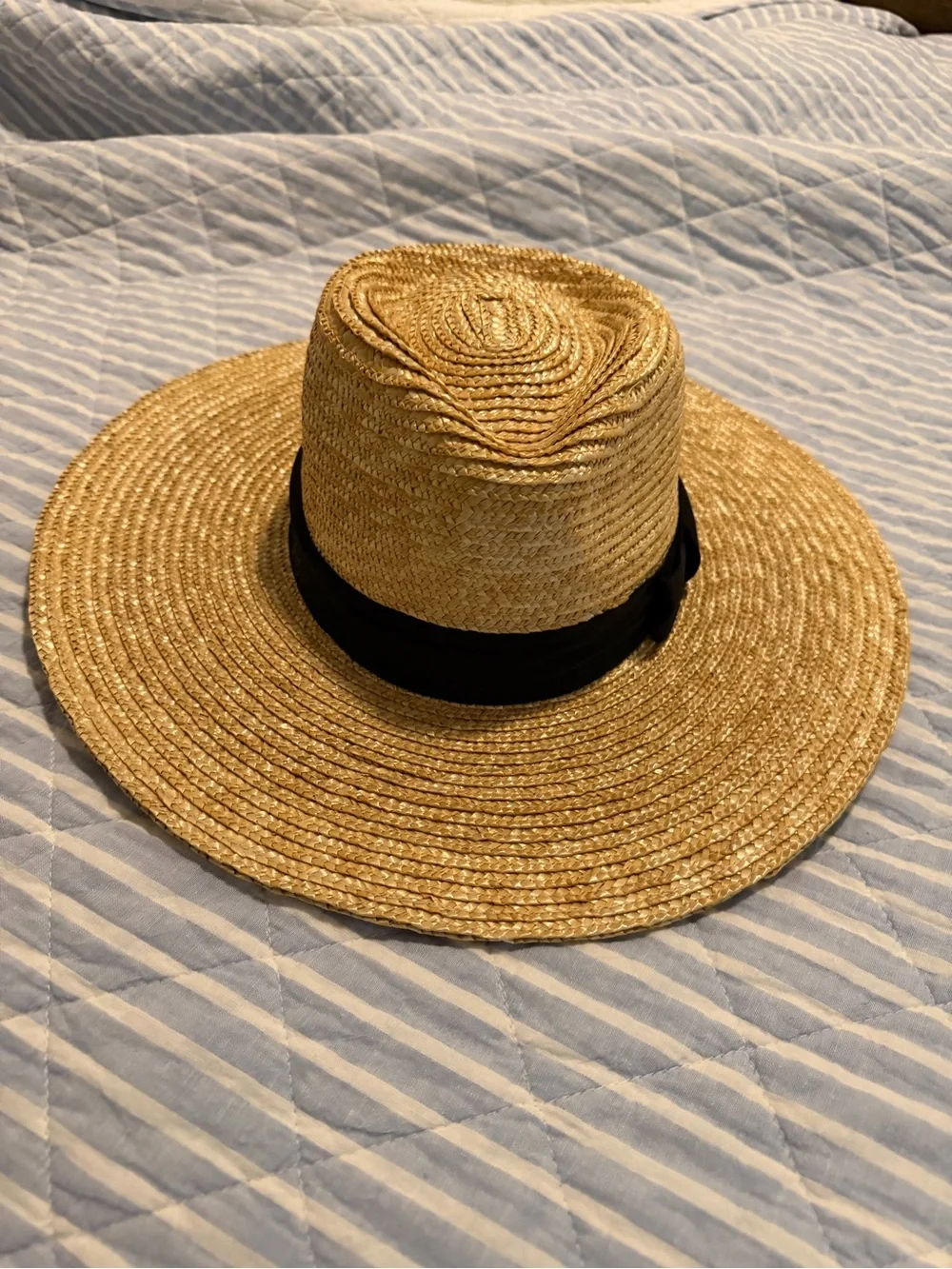 Brixton Straw Sun Hat with Black Band - Natural